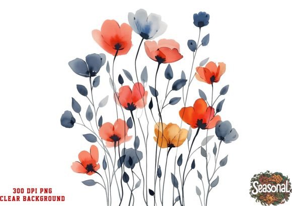 Download Wildflower Boho Watercolor Clipart - Clipart Collection
