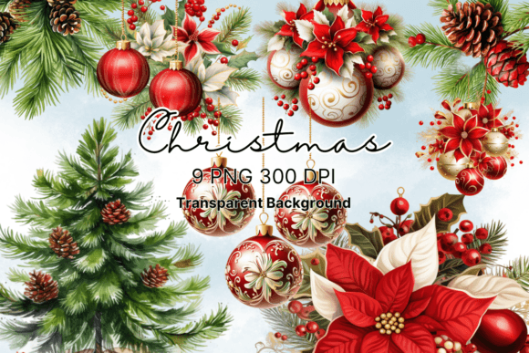 Download Watercolor Christmas Ornaments Clipart - Clipart Collection