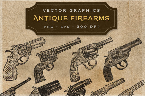 Download ANTIQUE FIREARMS - VIntage Graphics - Premium Resources