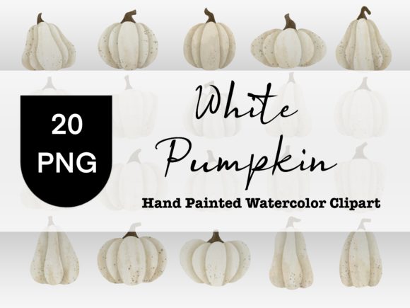 Download White Pumpkin Watercolor Clipart - Clipart Collection