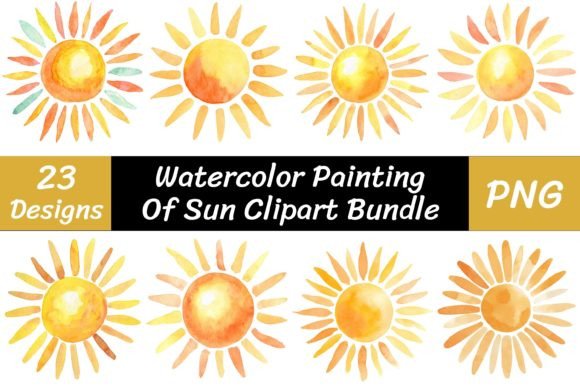 Download Watercolor Painting of Sun Clipart - Clipart Collection