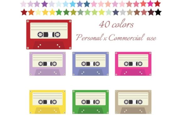 Download Retro Cassette Tape Clipart - Clipart Collection