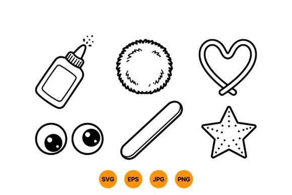 Download Cute Craft Supplies Clipart - Clipart Collection