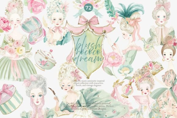 Download Rococo Lady Clipart Collection - Clipart Collection