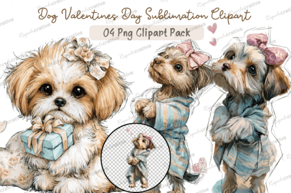 Download Dog Valentines Day Clipart,Whimsical Dog - Clipart Collection
