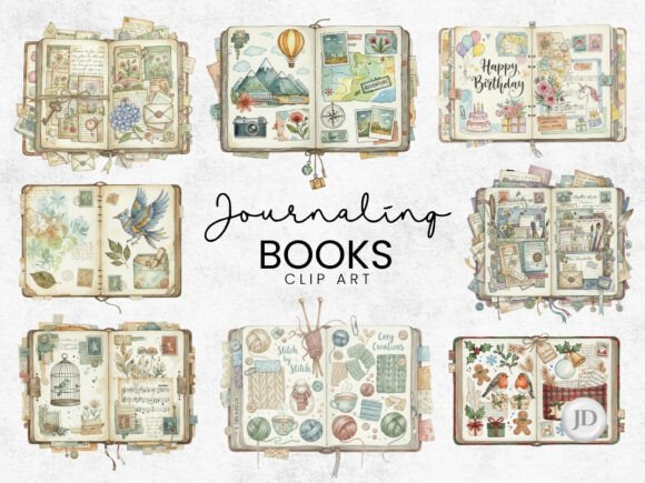 Download Journaling Book Clipart PNG Junk Journal - Clipart Collection