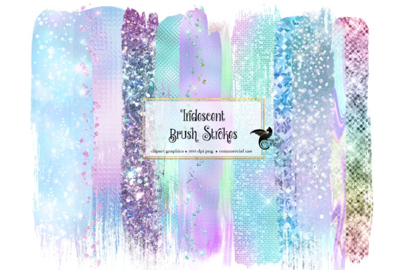 Download Iridescent Brush Strokes Clipart - Clipart Collection