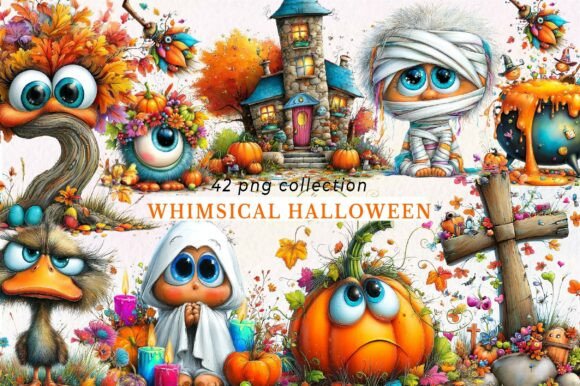 Download Whimsical Halloween Clipart PNG - Clipart Collection