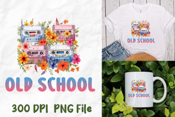 Download Old School Retro Cassette Wild Flower - Old school Collection