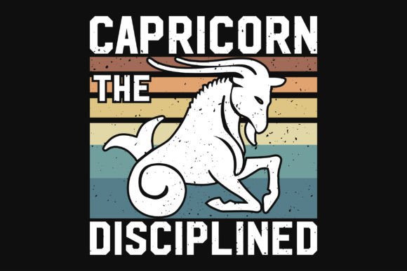 Download Capricorn Vintage Graphics Tshirt Design - Vintage graphics Collection