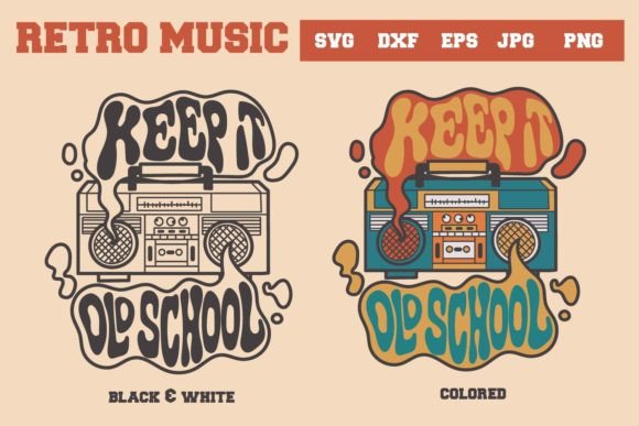 Download Retro Music, Keep It Old School Svg - Old school Collection