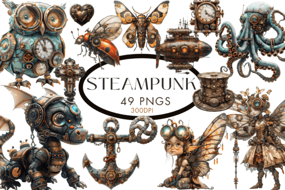 Download Steampunk Clipart PNG - Clipart Collection