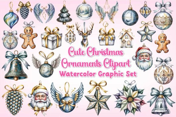 Download Cute Christmas Ornaments Clipart - Clipart Collection
