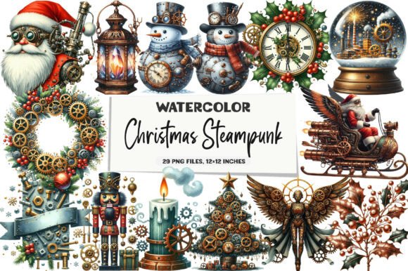 Download Christmas Steampunk Clipart - Clipart Collection