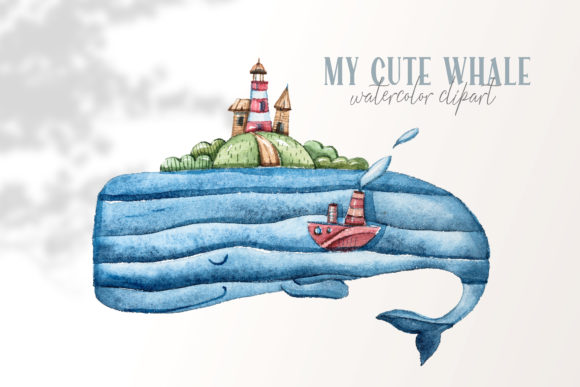 Download Watercolor Whale Clipart-png File - Clipart Collection