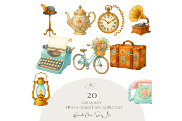 Download Vintage Clipart Bundle - Clipart Collection