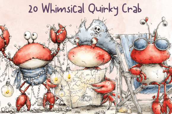 Download Quirky Crab Clipart – Funny Ocean Animal - Clipart Collection