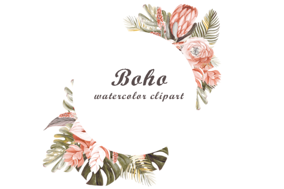 Download Watercolor Boho Clipart Collection - Clipart Collection