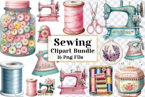 Download Sewing Clipart Bundle - Clipart Collection