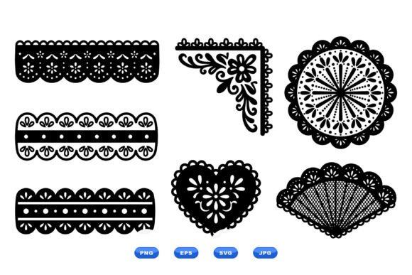 Download Delicate Lace SVG Clipart Kit - Clipart Collection