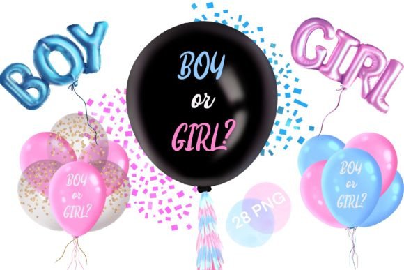 Download Gender Reveal Party Clipart, Boy or Girl - Clipart Collection