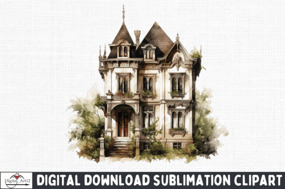 Download Vintage House PNG Clipart - Clipart Collection