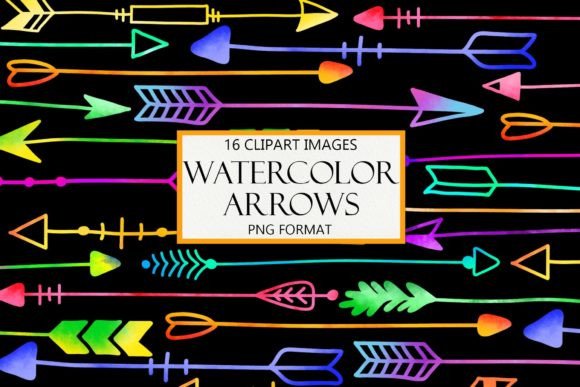 Download Watercolor Boho Clipart Arrows - Clipart Collection