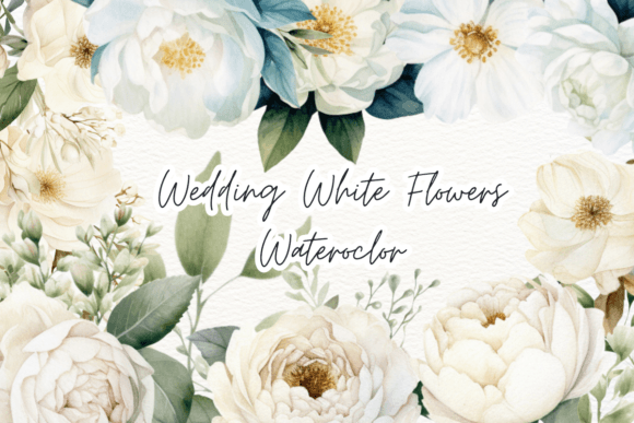 Download Wedding White Watercolor Clipart PNG - Clipart Collection