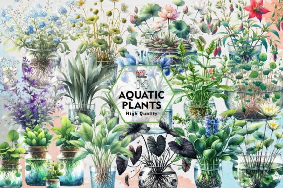 Download Aquatic Plants Clipart PNG Graphics - Clipart Collection