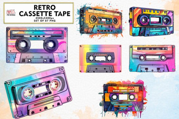 Download Retro Cassette Tape Sublimation Clipart - Clipart Collection