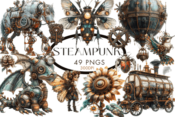Download Steampunk Clipart PNG - Clipart Collection