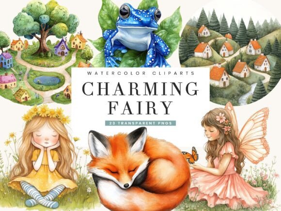 Download Charming Fairy PNG Files Clipart Bundle - Clipart Collection