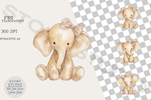 Download Blush Pink Baby Elephant Nursery Clipart - Clipart Collection