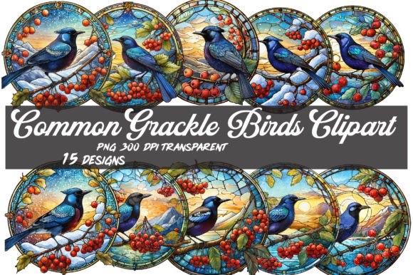 Download Common Grackle Bird Clipart PNG - Clipart Collection